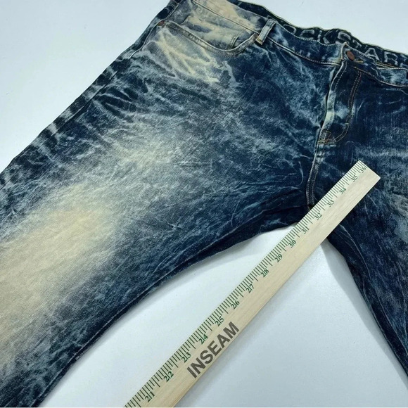 Rockstar Mens Size 42 button fly straight leg jeans 1544 - Picture 7 of 12